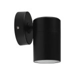 Silumen applique murale noire ip65 pour ampoule gu10