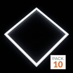 Silumen dalle led cadre lumineux cct 60x60 40w - 3000k / 4200k / 6400k - pack de 10