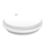 Silumen hublot led extrieur rond 10w ip54 blanc avec dtecteur de mouvement - blanc neutre 4000k - 5500k ...