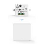 Silumen interrupteur mural sans fil bouton simple avec r�cepteur 220v 10a