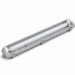 Silumen kit de r�glette led ip65 + tube n�on led 120cm t8 18w - blanc chaud 2300k - 3500k