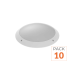 Silumen pack de 10 - hublot led ip65 ik10 �30 cm avec d�tecteur pour 2 ampoules e27