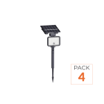 Silumen pack de 4 - spot led ext�rieur �tanche � piquer ip65 solaire 8w 1150lm 144lm / w avec d�tecteur ...