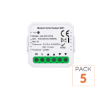 Silumen pack de 5 - module interrupteur volet roulant connect� wifi