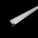 Silumen profil� aluminium encastr� 2m avec couvercle blanc opaque