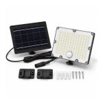 Silumen projecteur led solaire ext�rieur 9w ip65 3 - cct d�tecteur de lumi�re et de mouvement