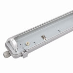 Silumen r�glette �tanche 120 cm double pour tube led t8 ip65 1 c�t� (boitier vide)