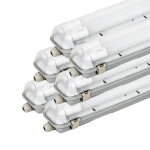 Silumen r�glette �tanche 120 cm double pour tube led t8 ip65 1 c�t� (boitier vide) (pack de 6)