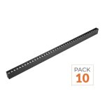Silumen pack de 10 - r�glette suspendue led 120cm 35w noir - blanc froid 6000k - 8000k