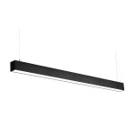 Silumen r�glette suspendue led large 120cm 35w noir - blanc froid 6000k - 8000k