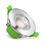 Silumen spot encastrable coupe - feu bbc 6w �86mm dimmable cct ip65 chrome - 3000k / 4000k / 6500k
