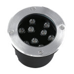 Silumen spot ext�rieur encastrable 9w ip67 220v sol 30� �120mm - blanc neutre 4000k - 5500k