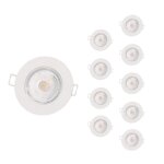 Silumen spot led encastrable �tanche rond 5w blanc (pack de 10) - blanc chaud 2300k - 3500k
