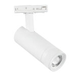 Silumen spot led sur rail blanc angle ajustable monophas� 30w 15 - 60� cct triac dimmable - 3000k / 4000k ...