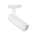 Silumen spot led sur rail blanc angle ajustable monophas� 30w 15 - 60� cct triac dimmable - 3000k / 4000k ...
