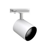 Silumen spot led sur rail blanc monophas� 24w 36� triac dimmable - blanc chaud 2300k - 3500k