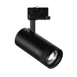 Silumen spot led sur rail noir angle ajustable triphas� 30w 15 - 60� cct triac dimmable - 3000k / 4000k ...