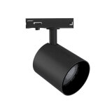 Silumen spot led sur rail noir monophas� 24w 36� triac dimmable - blanc chaud 2300k - 3500k
