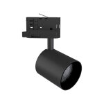 Silumen spot led sur rail noir triphas� 24w 36� triac dimmable - blanc chaud 2300k - 3500k