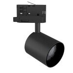 Silumen spot led sur rail noir triphas� 24w 36� triac dimmable - blanc chaud 2300k - 3500k