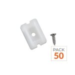Silumen support et vis de fixation pour n�on flexible 24v (pack de 50)