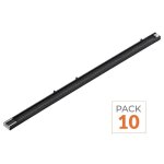 Silumen pack de 10 - suspension lin�aire led 120cm 40w 130lm / w interconnectable cct noir - 3000k / ...