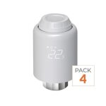Silumen t�te thermostatique connect�e zigbee universelle (lot de 4)
