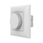 Silumen variateur led mural avec bouton rotatif 220v 360w triac - blanc