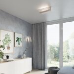 Sollux applique murale bois clair rectangles de verre pour ampoule e27