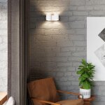 Sollux applique murale double cylindre blanc pour ampoule g9