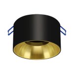 Struhm spot encastrable noir et or pour ampoule gu10