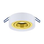 Struhm spot encastrable orientable blanc et or pour ampoule gu10