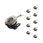 Silamp spot extrieur encastrable led ip65 220v sol 3w 45 (pack de 10) - blanc chaud 2300k - 3500k