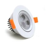 Silamp spot led encastrable 3w 80 orientable - blanc chaud 2300k - 3500k