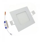 Silamp spot led encastrable carr� blanc 3w cct - 3000k / 4000k / 6500k