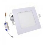 Silamp spot led encastrable carr� blanc 6w cct - 3000k / 4000k / 6500k