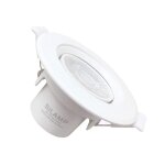 Silamp spot led encastrable orientable rond blanc 8w - blanc froid 6000k - 8000k