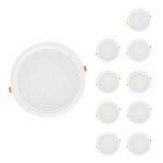 Silamp spot led encastrable plat tanche 30w blanc transformateur intgr (pack de 10) - blanc chaud ...