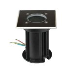 Vtac spot led ext�rieur encastrable carr� ip65 pour ampoule gu10