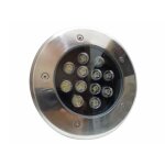 Silamp spot led extrieur encastrable ip65 220v sol 12w 60 - blanc froid 6000k - 8000k
