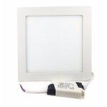 Silamp spot led extra plat carr blanc 18w - blanc chaud 2300k - 3500k