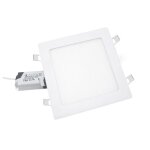 Silamp spot led extra plat carr blanc 24w - blanc chaud 2300k - 3500k