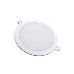 Silamp spot led extra plat rond blanc 24w 224mm - blanc froid 6000k - 8000k