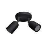 Optonica spot led en saillie double orientable noir pour ampoule gu10 Optonica spot led en saillie double orientable noir pour ampoule gu10