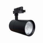 Silamp spot led sur rail 30w 80 compact monophas noir - blanc froid 6000k - 8000k