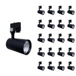 Silamp spot led sur rail 30w 80 compact triphas noir (pack de 20) - blanc neutre 4000k - 5500k