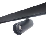 Silamp spot led sur rail magntique 48v 12w orientable noir - blanc neutre 4000k - 5500k