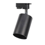 Optonica spot led sur rail triphas noir pour ampoule gu10