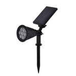 Optonica spot  piquer led solaire pour jardin 1. 5w 6v dc - blanc chaud 2300k - 3500k