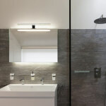 Struhm applique murale led smd 9w ip44 chrome - blanc neutre 4000k - 5500k